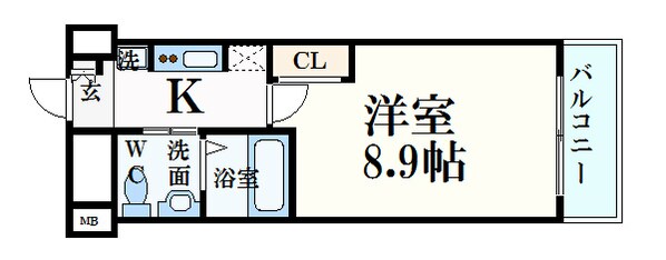 西宮駅 徒歩4分 6階の物件間取画像